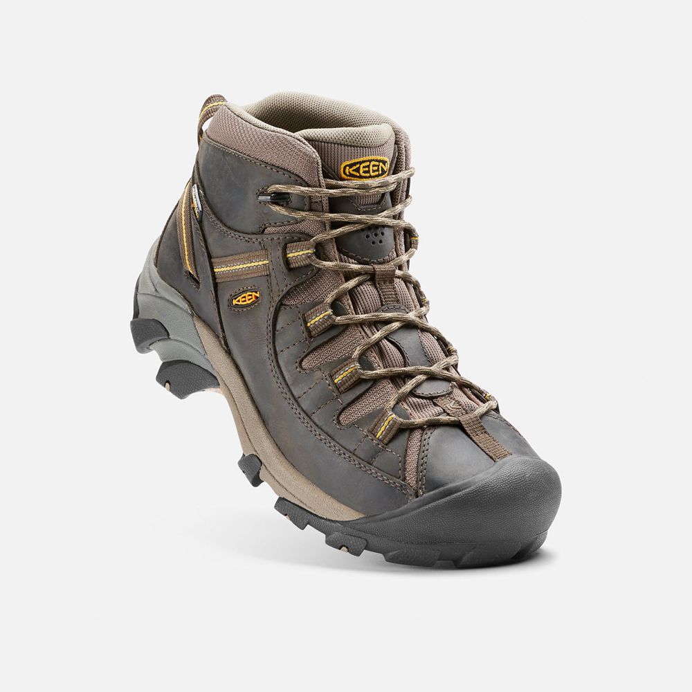 Bottes de Randonnée Keen Homme Noir Marron | Targhee Ii Waterproof Mid | NORLA-2305